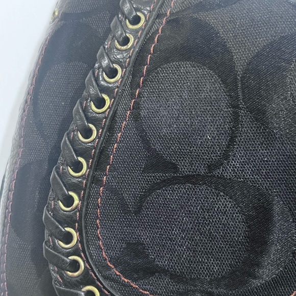 Coach limited edition brown Shoulder Bag with Decorative Metal Details - Picture 4 of 17